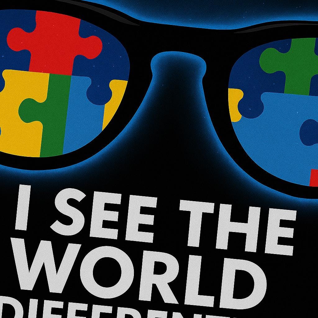 Autism Awareness PNG | Puzzle Sunglasses Design